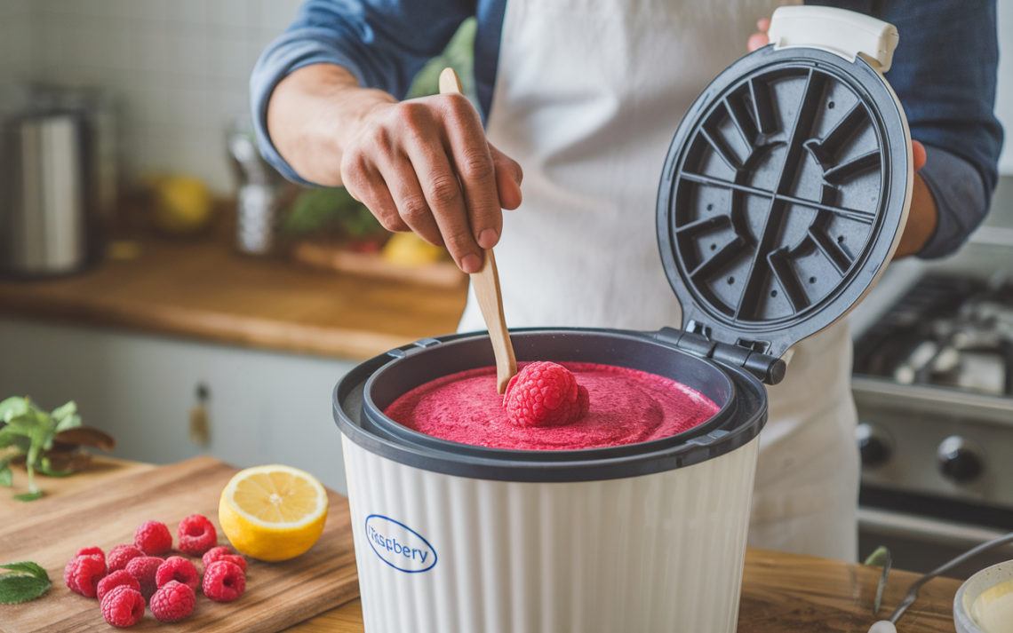 Maîtriser l'art du sorbet framboise avec votre sorbetière